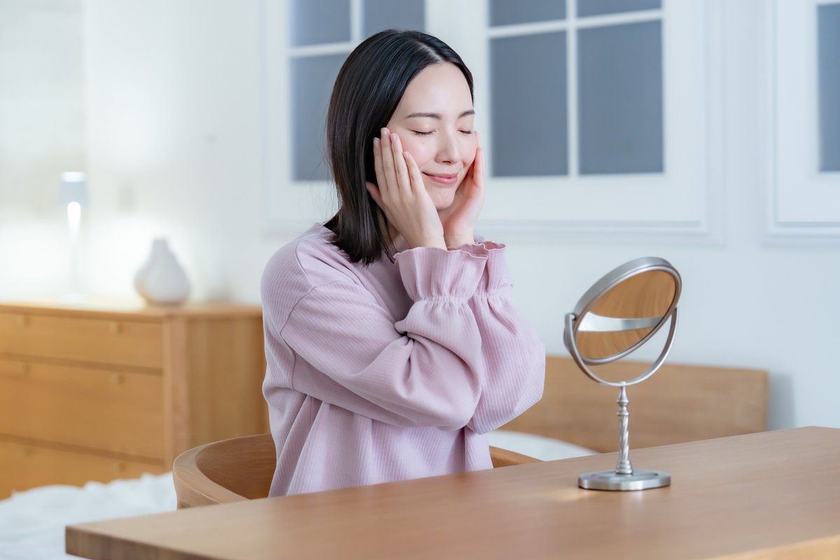 スキンケアステップを示す製品画像